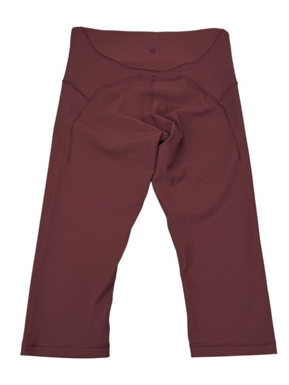 Lululemon Ribbed Contoured Crop Red Merlot - Picture 5 of 6